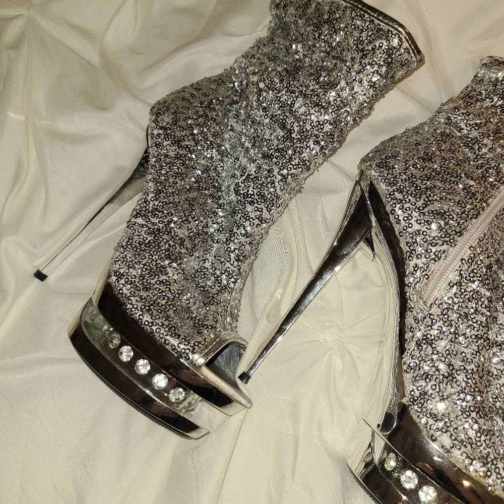 Exotic Dancing Open Toe Booties - Picture 7 of 7